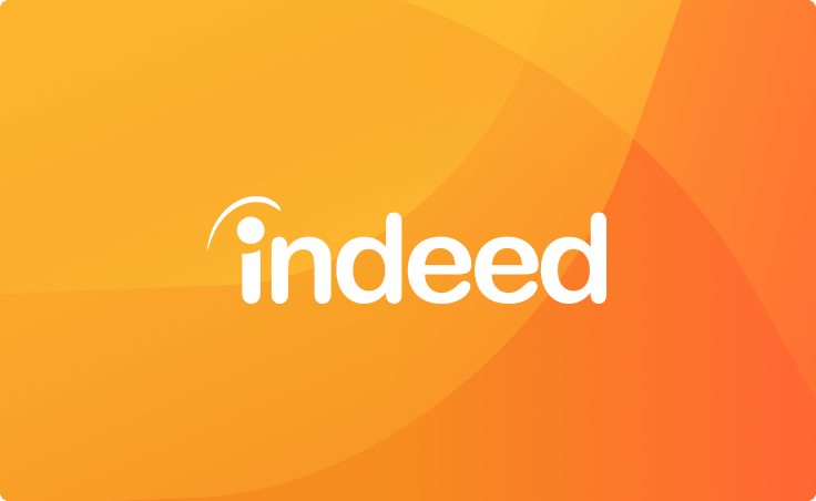 Indeedのオレンジ色の背景色